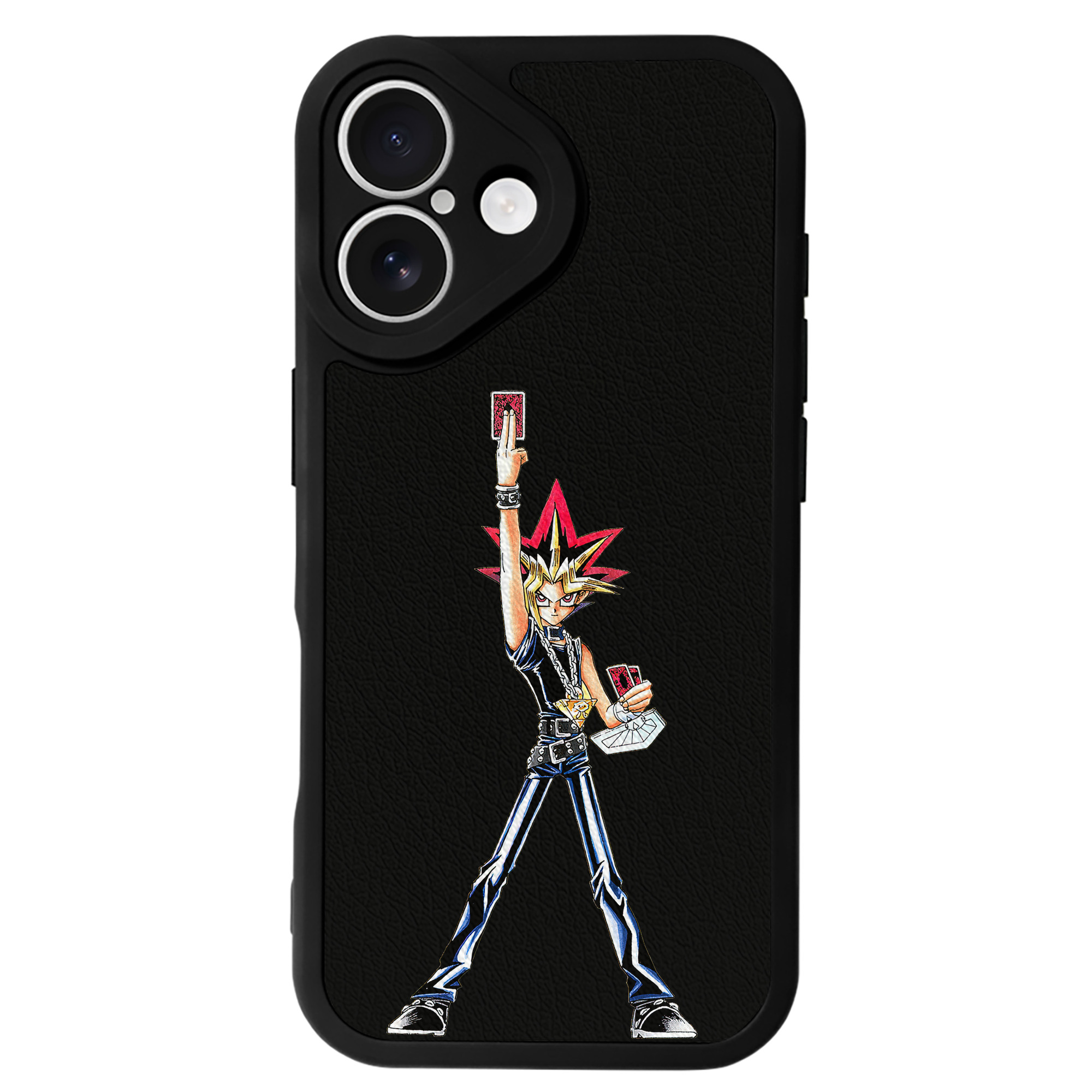 遊☆戯☆王 Yu-Gi-Oh! 【iPhone 16シリーズ対応】シリコンスマホケース（レザー調） 材質：シリコン